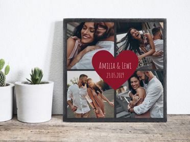 Leisteen plaat bruiloft cadeau