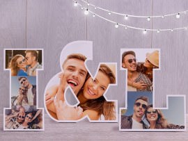 Deco letters liefdesgeschenk