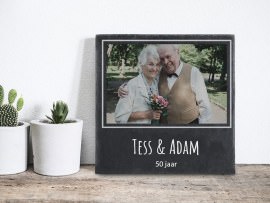 Leisteen plaat cadeau voor haar