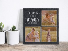 Leisteen plaat met foto