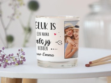 Windlicht voor mama met foto