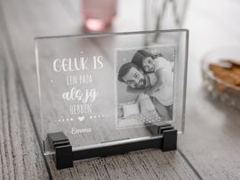 Foto in glasplaatje