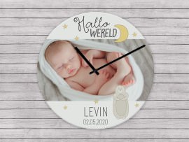 Fotoklok kraamcadeau