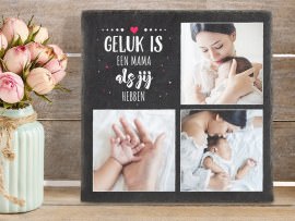 Leisteen plaat voor mama