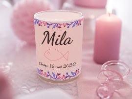 Windlicht met naam