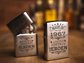 Zippo aansteker met gravure