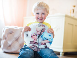Fotoklok Kind met horloge