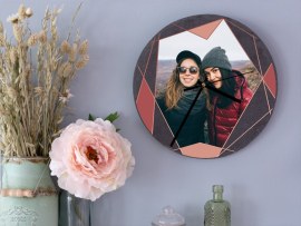 Fotoklok leisteen met foto