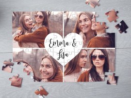 Fotopuzzel met vriends