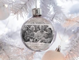 Kerstbal met foto