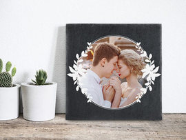 Plaat van leisteen bedrukkt