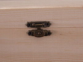 Schatkist met gegraveerde sluiting