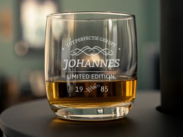 Whiskyglas met Jaartal Gravure