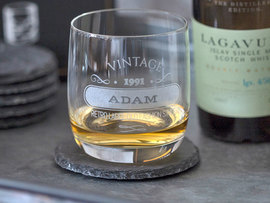 Whiskyglas met gravure