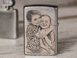 Zippo-aansteker met foto