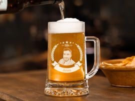 Bierpul met fotogravure bierkenner