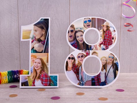 Deco Getallen met foto