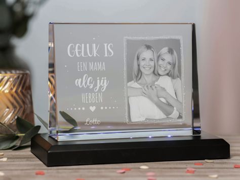 Foto op glas voor moeders