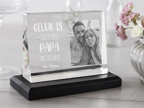 Foto op glas voor vaders