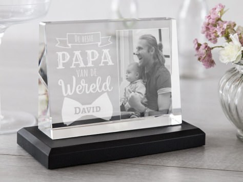 Foto op glas Papa