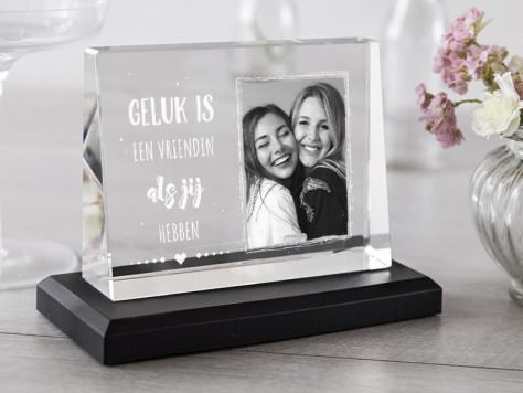 Foto op glas Geluk is