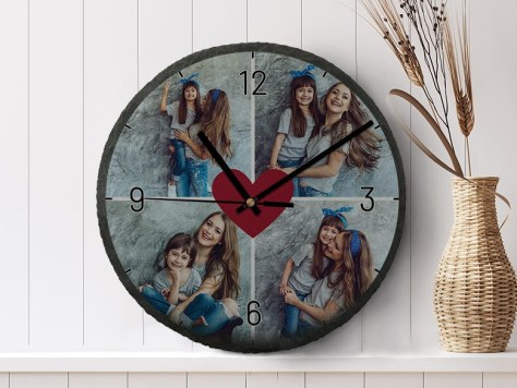 Fotoklok leisteen mama