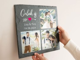 Leisteen Plaat bruiloft