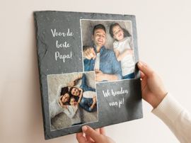 Leisteen Plaat voor Papa