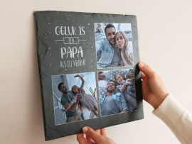 Leisteen Plaat voor Papa