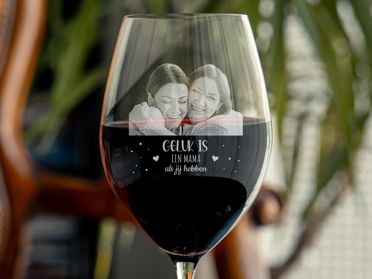 Rood wijnglas Design