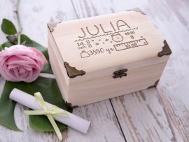 Schatkist met gravure