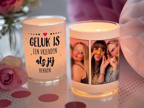 Windlicht met Foto