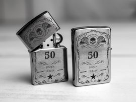 Zippo aansteker met gravure