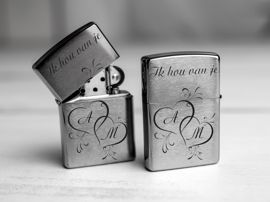 Zippo aansteker met gravure