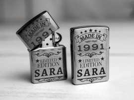 Zippo aansteker met gravure