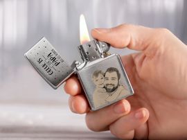 Zippo aansteker motief vader