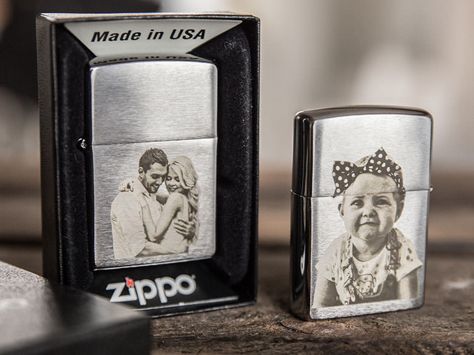 Zippo aansteker met fotogravure