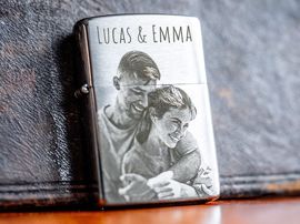 Zippo-aansteker voor valentijnsdag